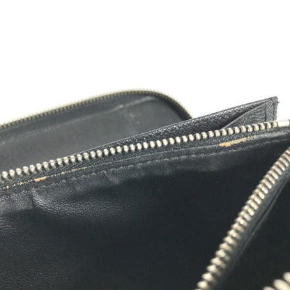 LOUIS VUITTON Long Wallet Purse N63077 Damier Grafitto Canvas black Damier Zippy Organizer mens Used Authentic