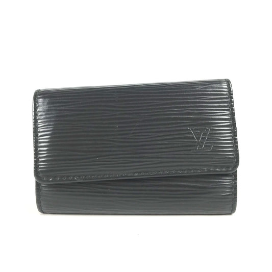 LOUIS VUITTON Key case Key holder  M63812 Epi Leather black Epi 6-key case Key holder Multicles6