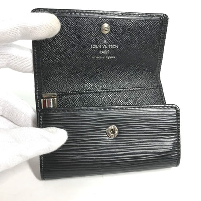 LOUIS VUITTON Key case Key holder  M63812 Epi Leather black Epi 6-key case Key holder Multicles6