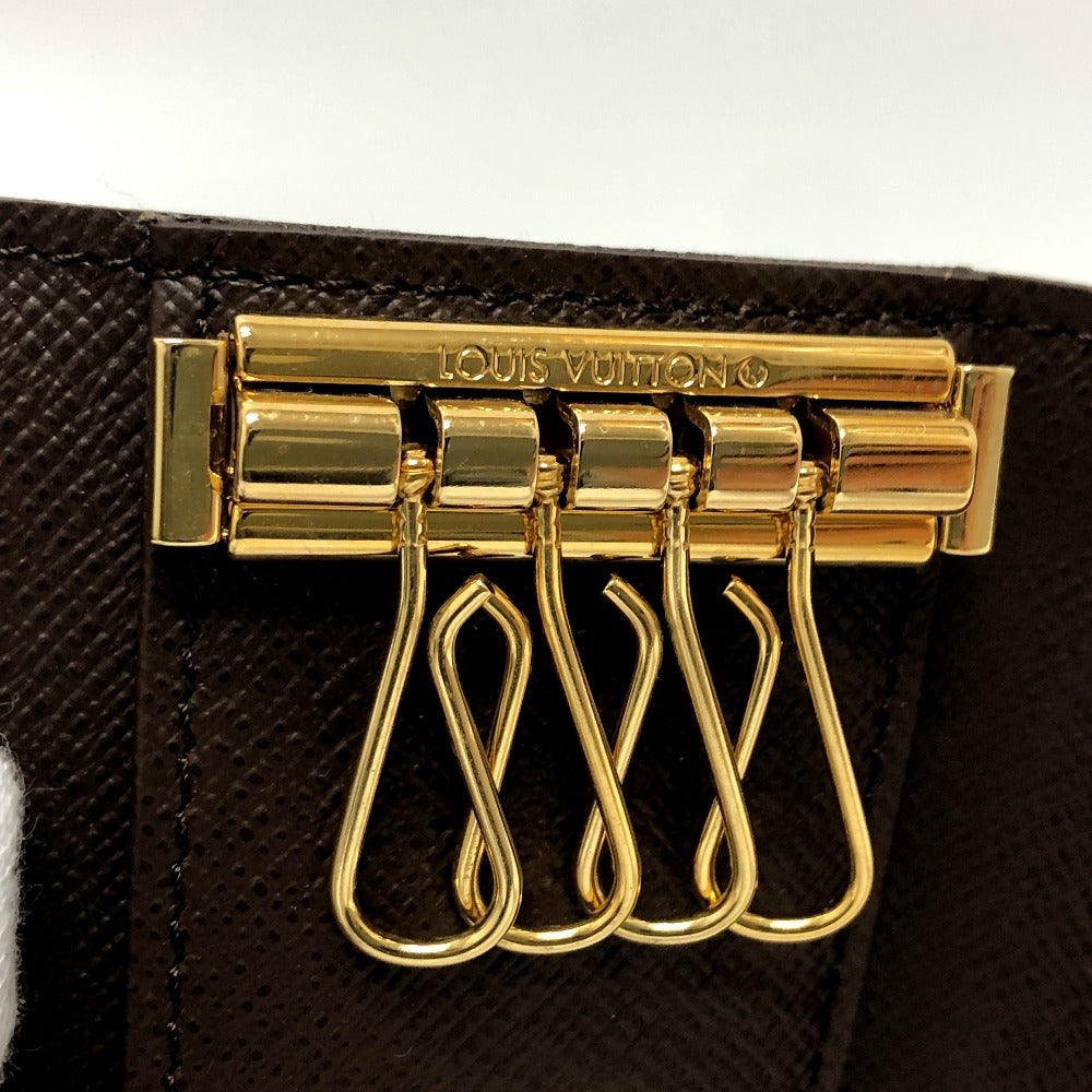 LOUIS VUITTON Key case Key holder  ‚m62631 Damier canvas Brown Multicles 4 Women Used Authentic