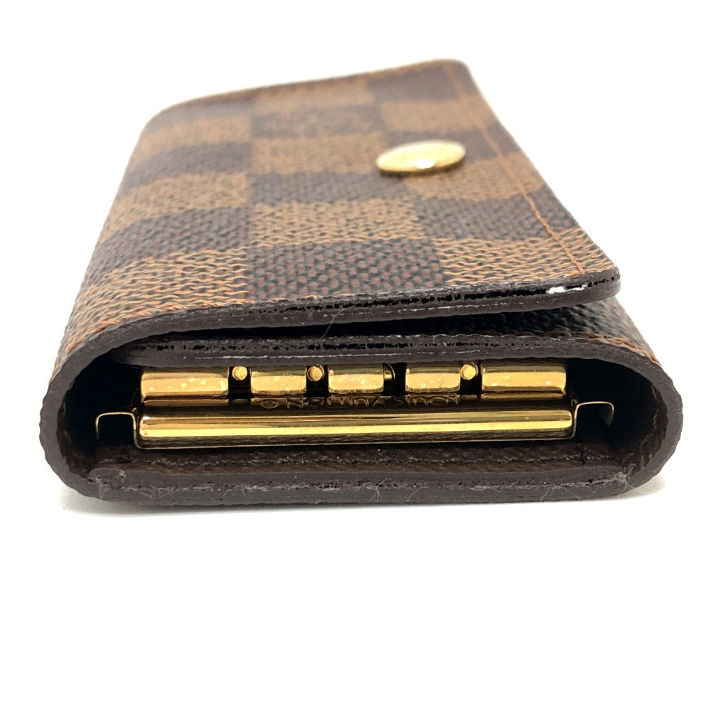 LOUIS VUITTON Key case Key holder  ‚m62631 Damier canvas Brown Multicles 4 Women Used Authentic