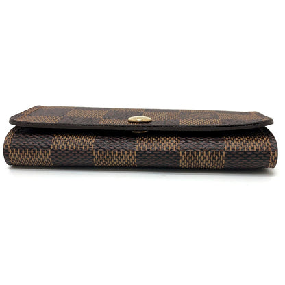 LOUIS VUITTON Key case Key holder  ‚m62631 Damier canvas Brown Multicles 4 Women Used Authentic