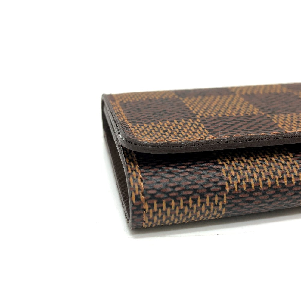 LOUIS VUITTON Key case Key holder  ‚m62631 Damier canvas Brown Multicles 4 Women Used Authentic