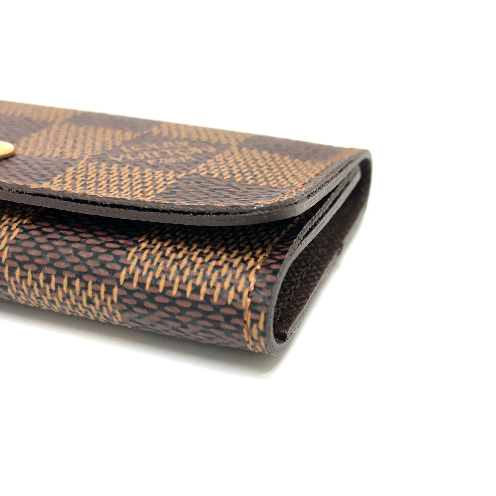 LOUIS VUITTON Key case Key holder  ‚m62631 Damier canvas Brown Multicles 4 Women Used Authentic