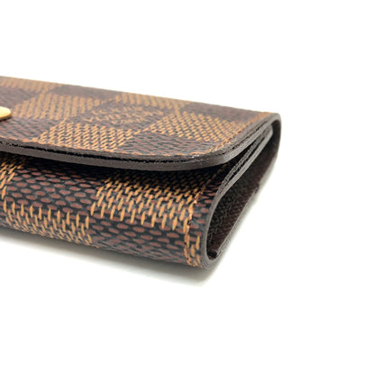LOUIS VUITTON Key case Key holder  ‚m62631 Damier canvas Brown Multicles 4 Women Used Authentic