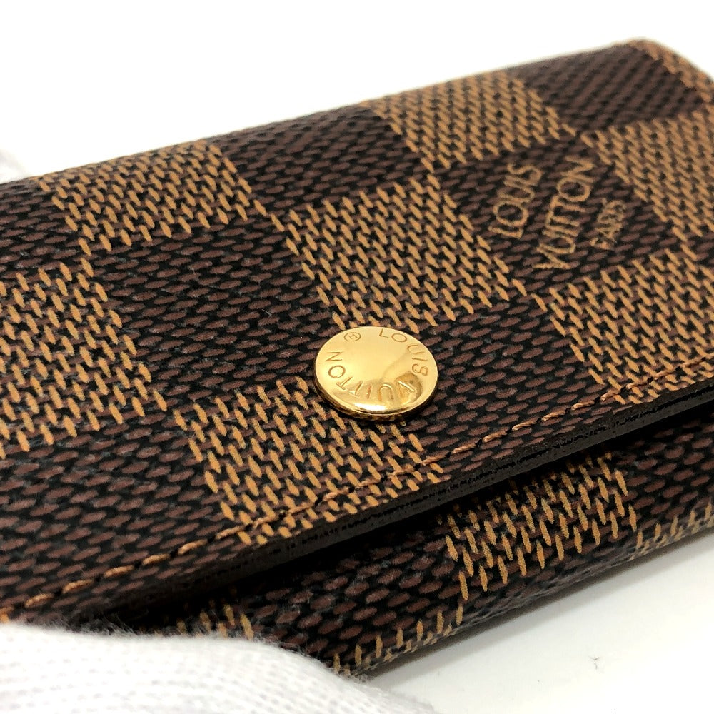 LOUIS VUITTON Key case Key holder  ‚m62631 Damier canvas Brown Multicles 4 Women Used Authentic
