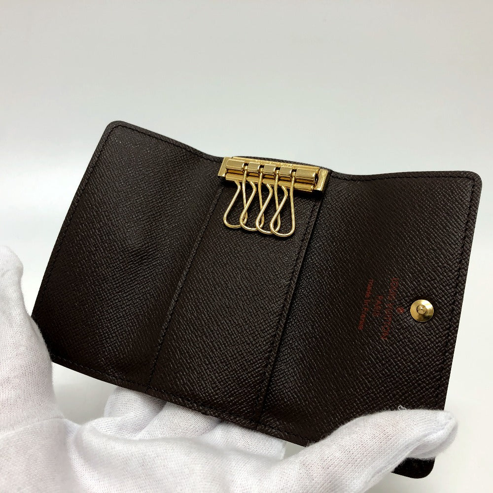 LOUIS VUITTON Key case Key holder  ‚m62631 Damier canvas Brown Multicles 4 Women Used Authentic