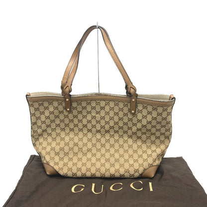 GUCCI Tote Bag 247209 GG canvas Beige x Brand GG canvas