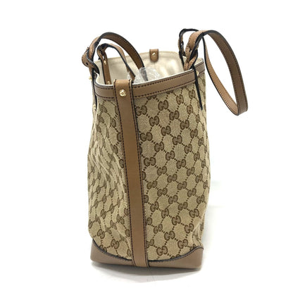 GUCCI Tote Bag 247209 GG canvas Beige x Brand GG canvas