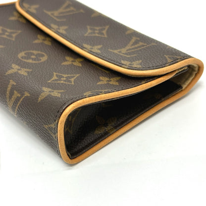 LOUIS VUITTON Pouch M51855 Monogram canvas Brown Pochette Florentine