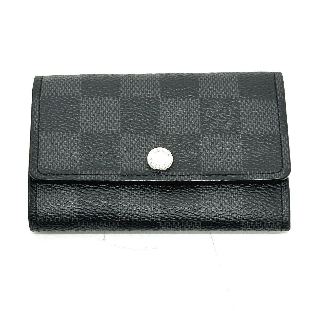 LOUIS VUITTON Key case Key holder  N62662 Damier Grafitto Canvas black Multicles6