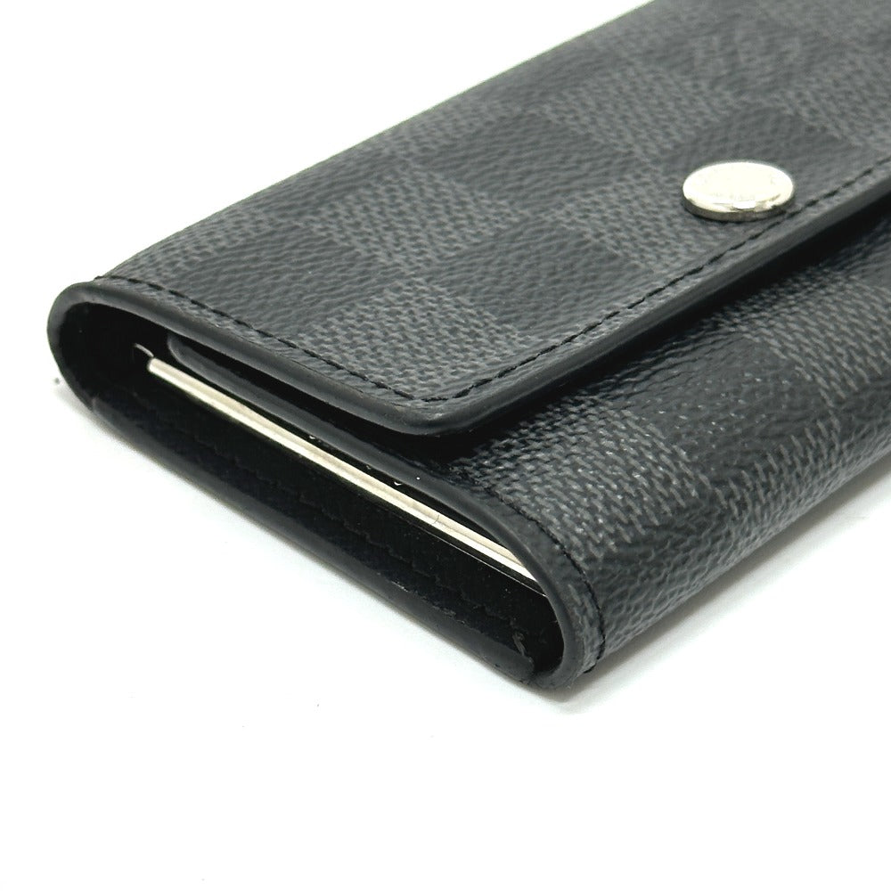 LOUIS VUITTON Key case Key holder  N62662 Damier Grafitto Canvas black Multicles6