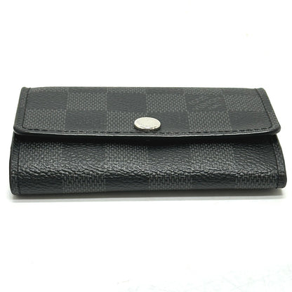 LOUIS VUITTON Key case Key holder  N62662 Damier Grafitto Canvas black Multicles6