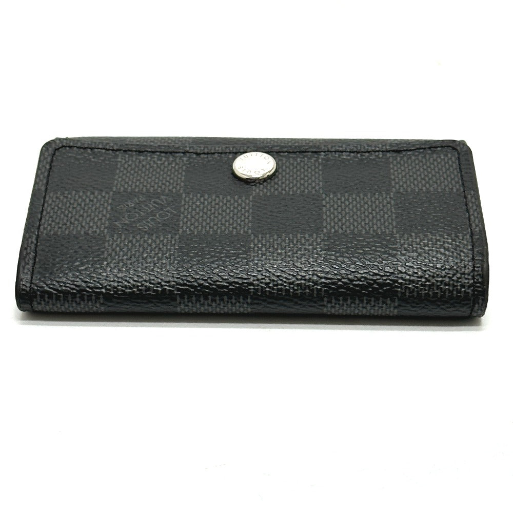 LOUIS VUITTON Key case Key holder  N62662 Damier Grafitto Canvas black Multicles6