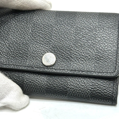 LOUIS VUITTON Key case Key holder  N62662 Damier Grafitto Canvas black Multicles6