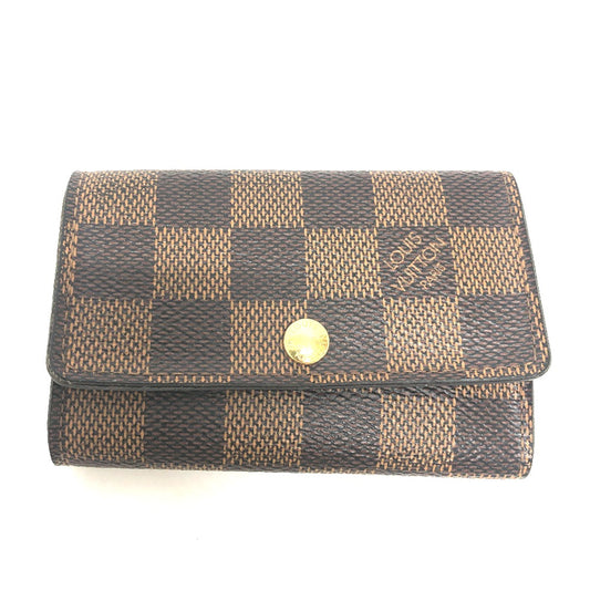 LOUIS VUITTON Key case Key holder  N62630 Damier canvas Brown Multicles6 6-key case Key holder