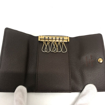 LOUIS VUITTON Key case Key holder  N62630 Damier canvas Brown Multicles6 6-key case Key holder