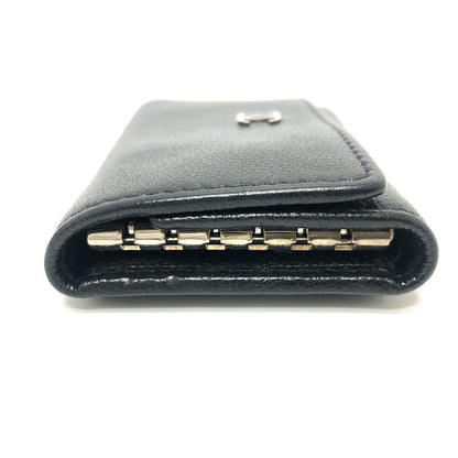 CHANEL Key case Key holder  Soft caviar skin black Brilliant COCO Mark