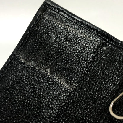 CHANEL Key case Key holder  Soft caviar skin black Brilliant COCO Mark