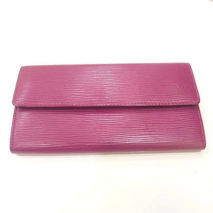 LOUIS VUITTON Long Wallet Purse M60317 Epi Leather purple Portefeuille Sarah