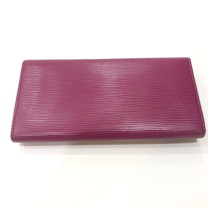 LOUIS VUITTON Long Wallet Purse M60317 Epi Leather purple Portefeuille Sarah