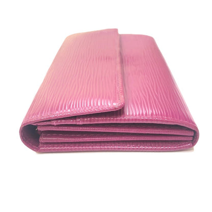 LOUIS VUITTON Long Wallet Purse M60317 Epi Leather purple Portefeuille Sarah