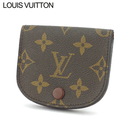 LOUIS VUITTON Coin case M61970 leather Brown beige Porto Moneguse