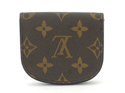 LOUIS VUITTON Coin case M61970 leather Brown beige Porto Moneguse