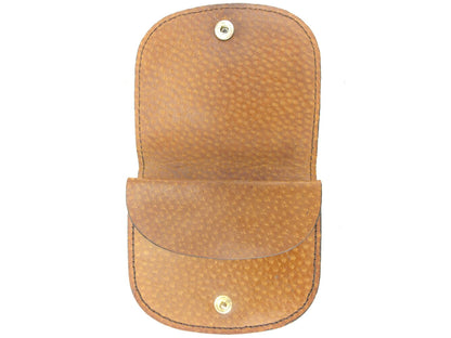 LOUIS VUITTON Coin case M61970 leather Brown beige Porto Moneguse