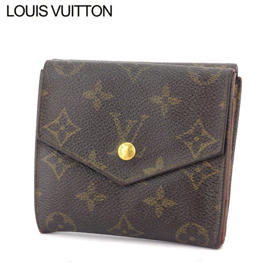 LOUIS VUITTON Bifold Wallet M61660 Brown beige gold Portonebi (old type)
