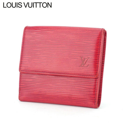 LOUIS VUITTON Bifold Wallet M63487 Red Porte Monnaie Billets Cartes Credit