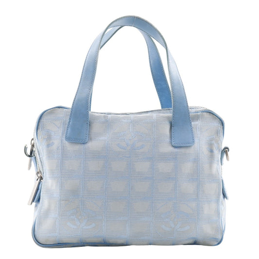 CHANEL Handbag A15973 Nylon canvas light blue New travel line