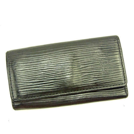 LOUIS VUITTON Key case Key holder M63822 Epi Leather black Multicles4