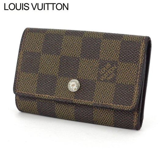 LOUIS VUITTON Key case Key holder N62630 Brown beige gold Multicles6