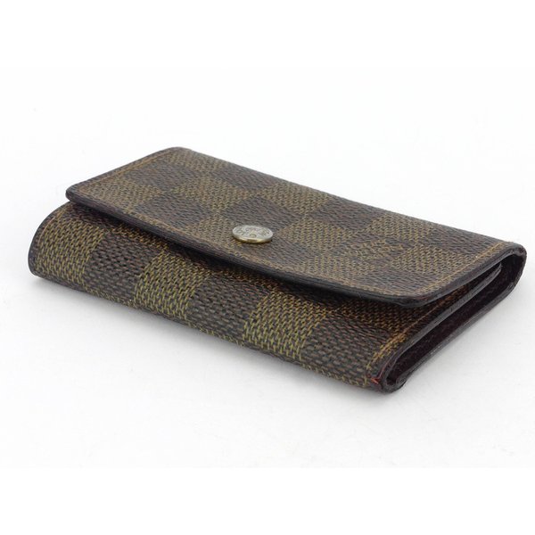 LOUIS VUITTON Key case Key holder N62630 Brown beige gold Multicles6