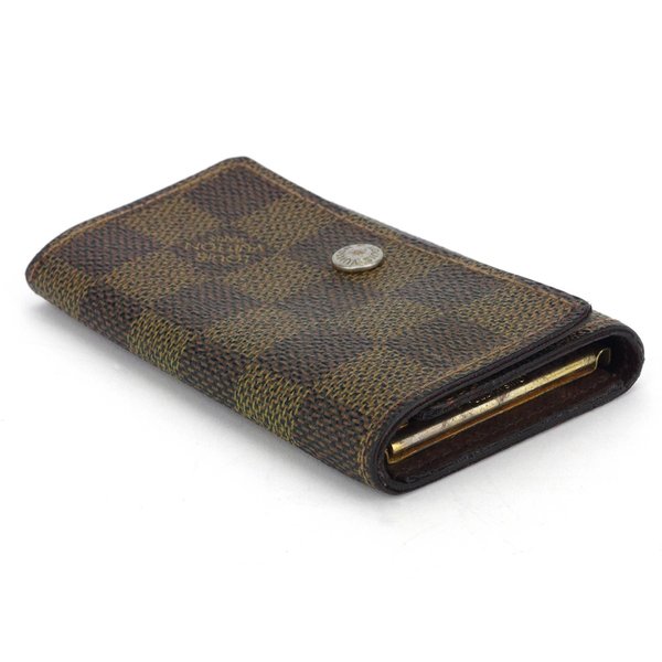 LOUIS VUITTON Key case Key holder N62630 Brown beige gold Multicles6
