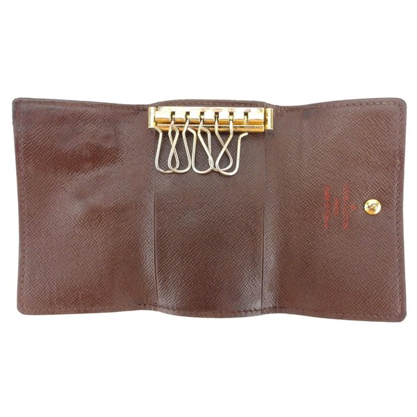 LOUIS VUITTON Key case Key holder N62630 Brown beige gold Multicles6