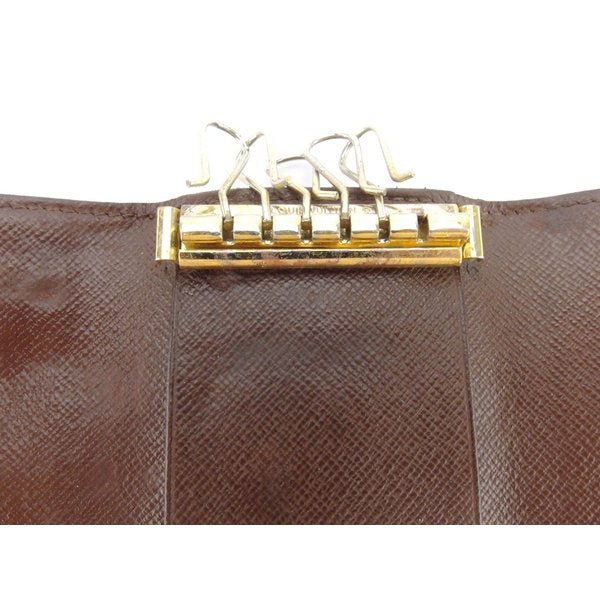 LOUIS VUITTON Key case Key holder N62630 Brown beige gold Multicles6