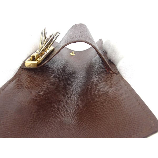 LOUIS VUITTON Key case Key holder N62630 Brown beige gold Multicles6