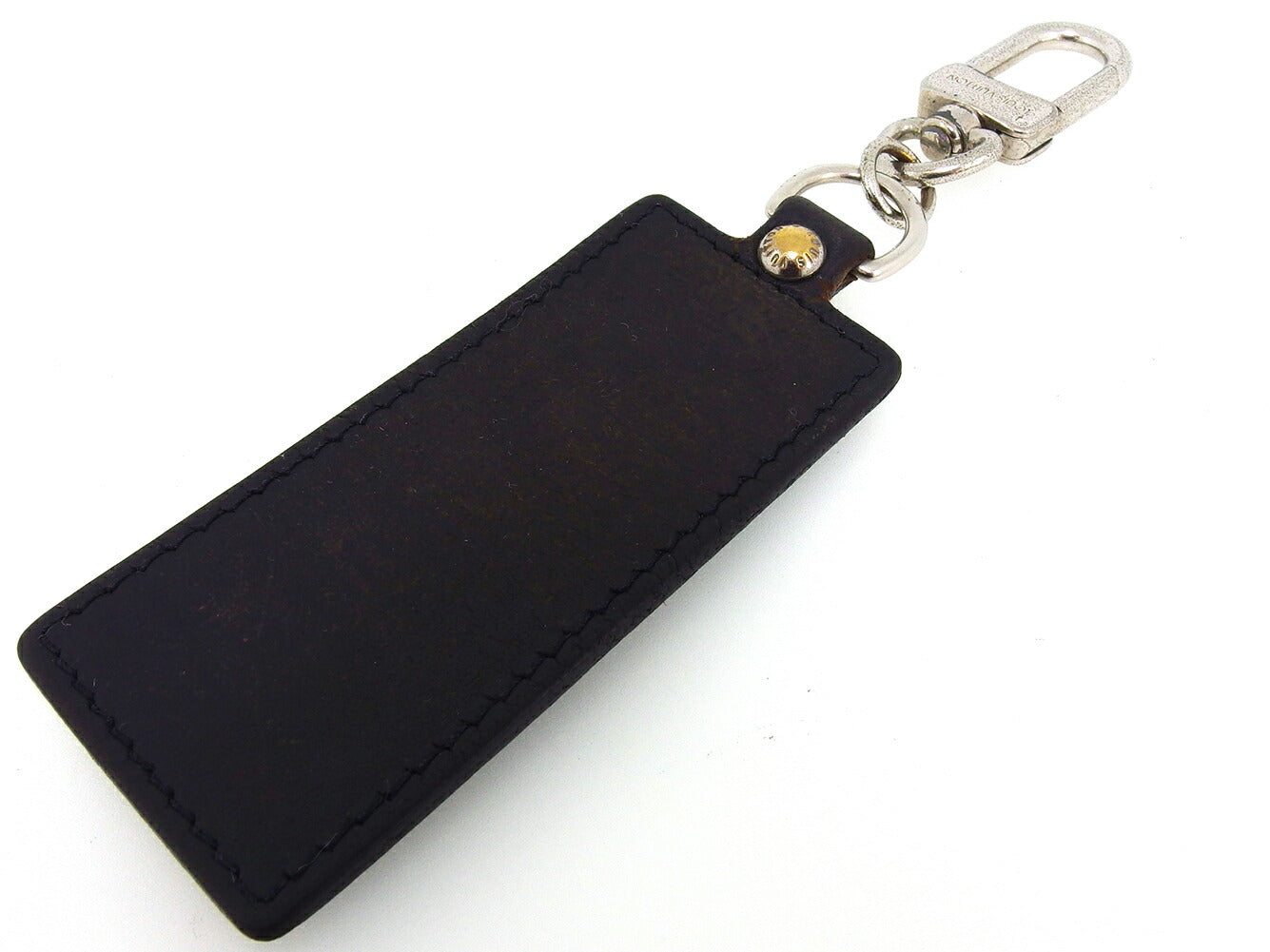 LOUIS VUITTON Key ring M85379 Black Silver Porto Crefortune