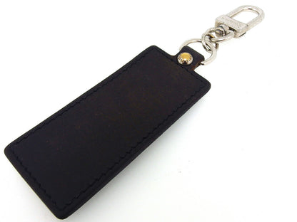 LOUIS VUITTON Key ring M85379 Black Silver Porto Crefortune