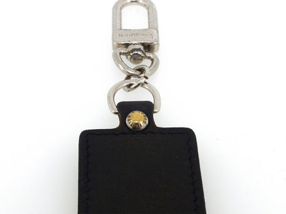 LOUIS VUITTON Key ring M85379 Black Silver Porto Crefortune