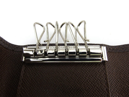 LOUIS VUITTON Key case Key holder M30538 Brown silver Multicles6