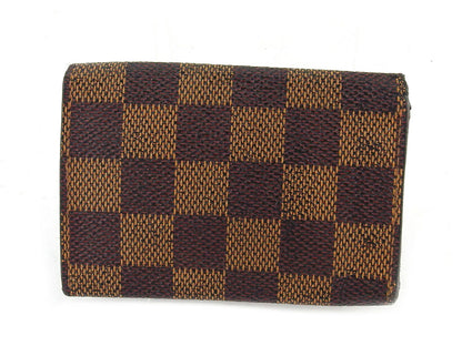 LOUIS VUITTON Key case Key holder N62630 Brown beige gold Multicles6