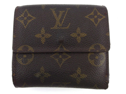 LOUIS VUITTON Bifold Wallet M61652 Brown beige gold Porte Monnaie Billets Cartes Credit