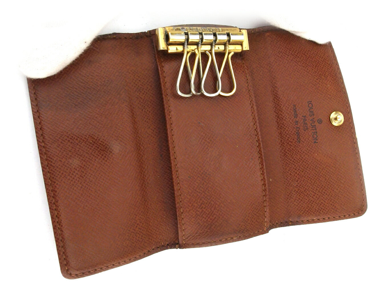 LOUIS VUITTON Key case Key holder M62631 Brown Multicles4