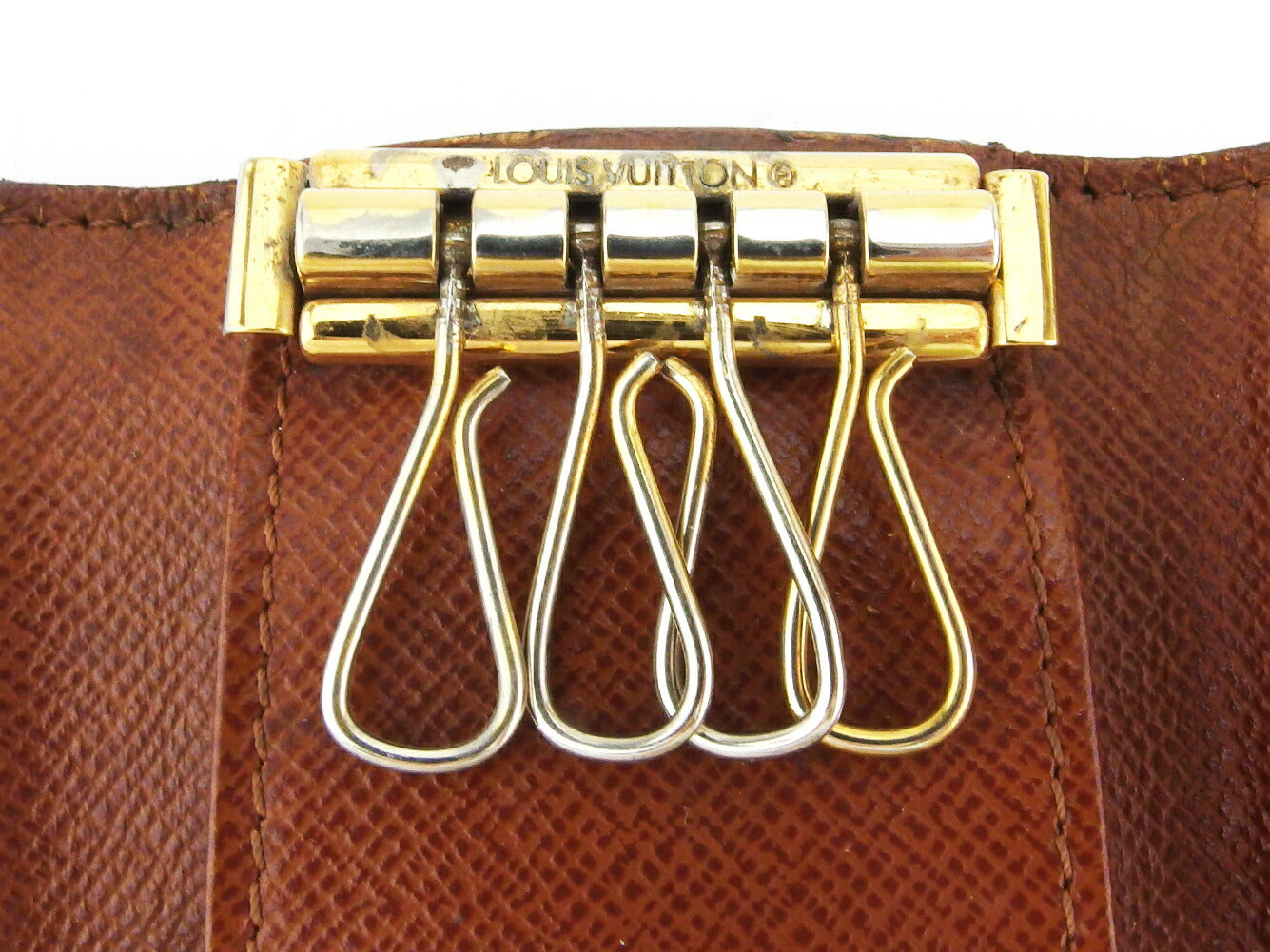 LOUIS VUITTON Key case Key holder M62631 Brown Multicles4