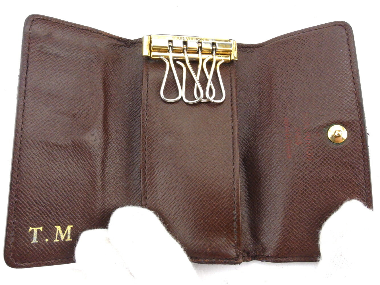 LOUIS VUITTON Key case Key holder N62631 Brown /Multicles4