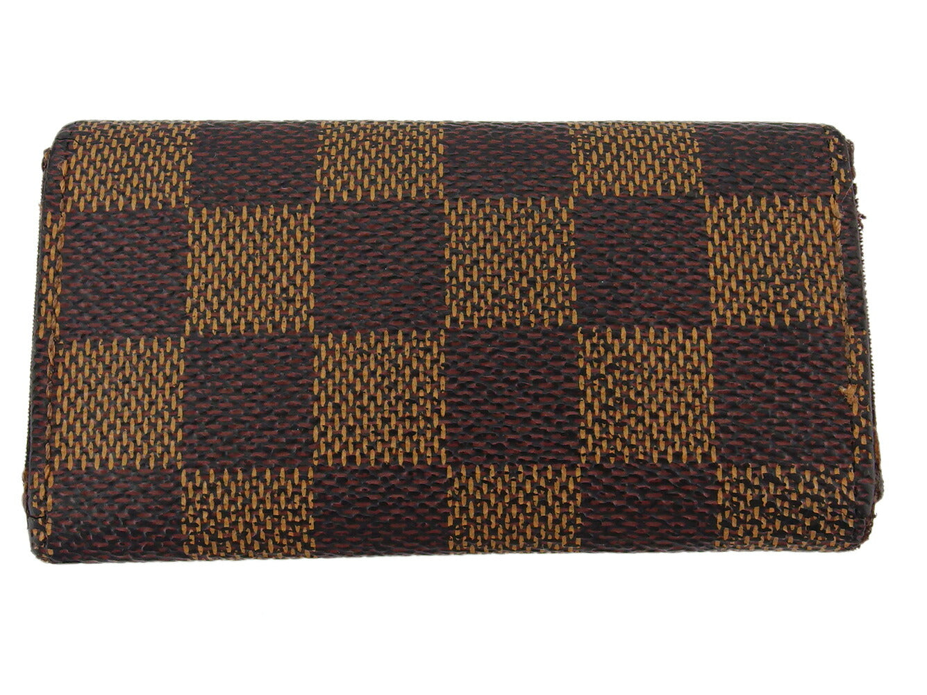 LOUIS VUITTON Key case Key holder N62631 Brown beige gold Multicles4