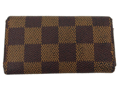 LOUIS VUITTON Key case Key holder N62631 Brown beige gold Multicles4